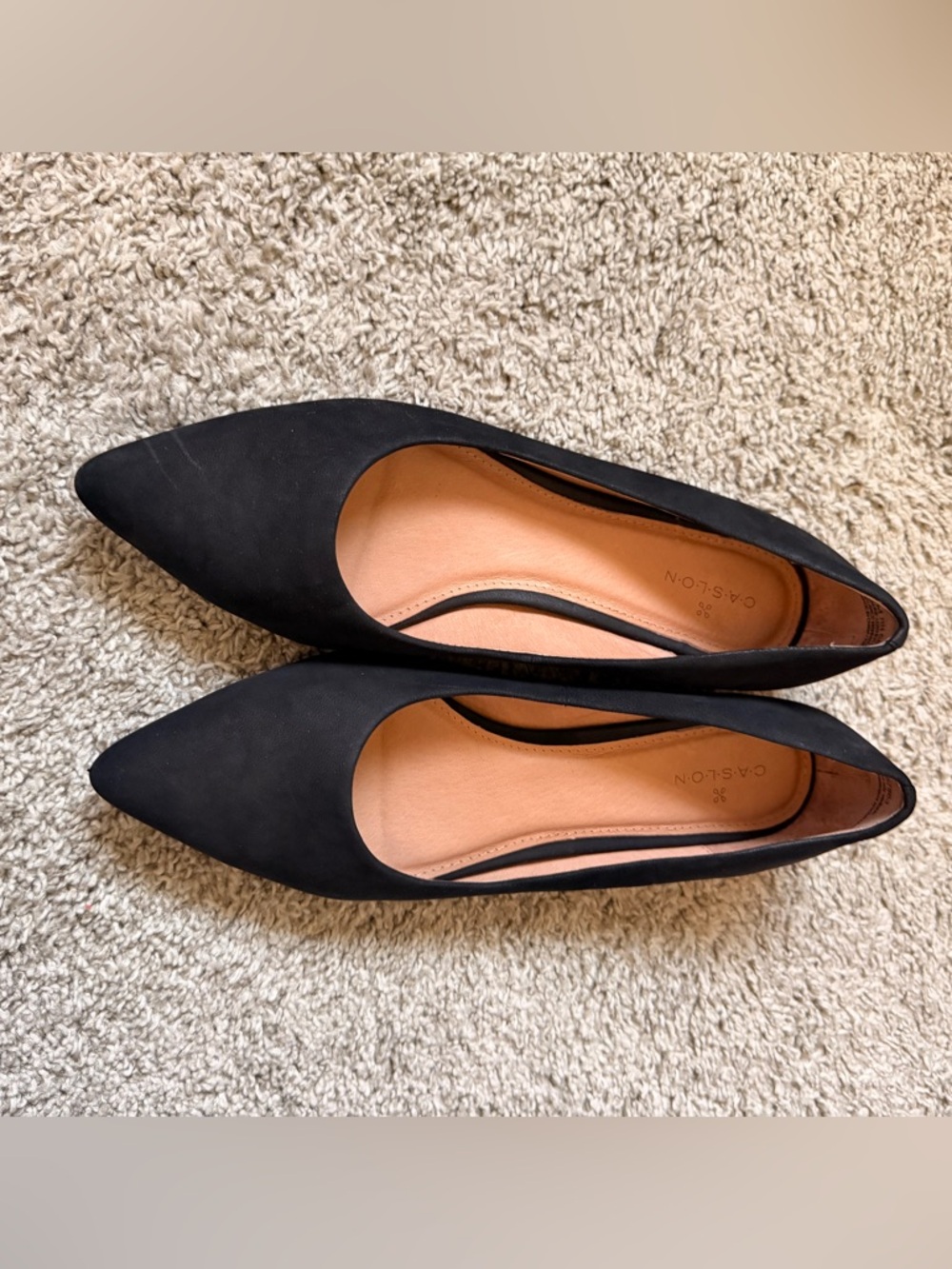 Caslon Black Pointed-Front Ballet Flats